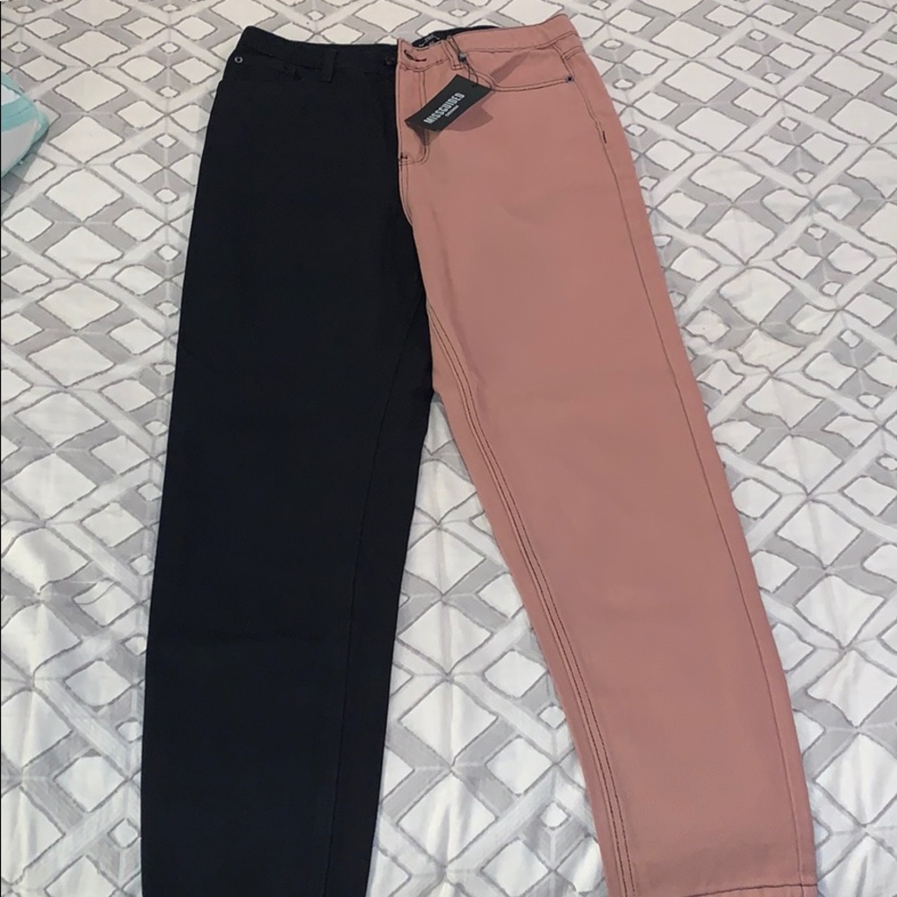 TWO TONE BOYFRIEND JEAN